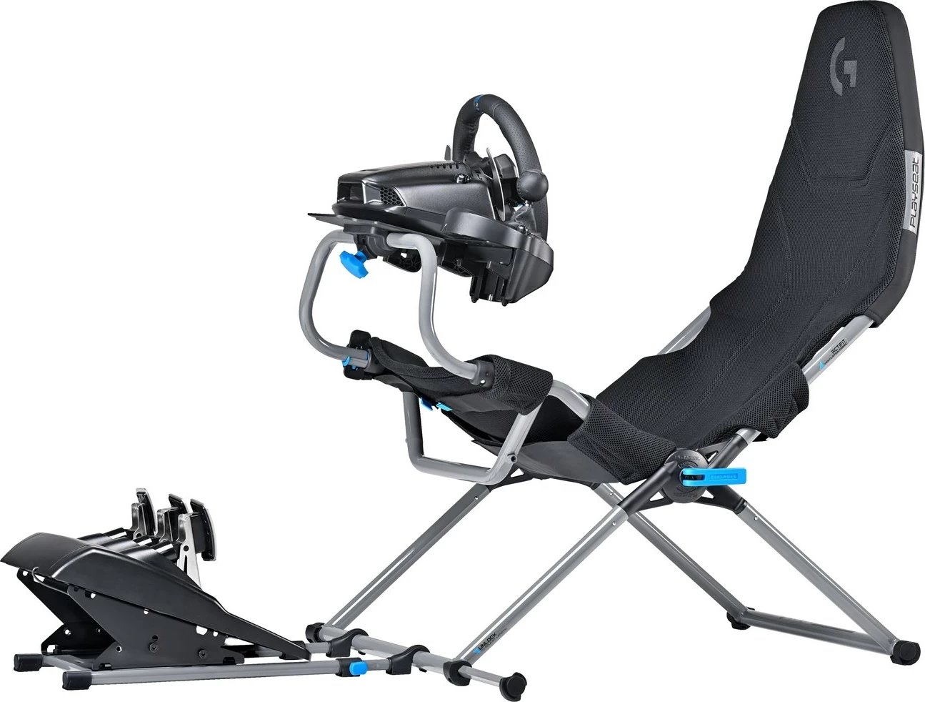 Karrige gaming Playseat Challenge X Logitech G Edition, ngjyrë e zezë dhe gri