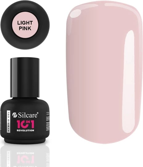 Hybrid Gel për thonj për femra Silcare 10in1 Revolution Light Pink 15g