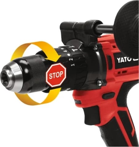Makine shpimi Yato YT-82790, 2100 RPM, Pa çelës, 1.4 kg, E zezë, E kuqe