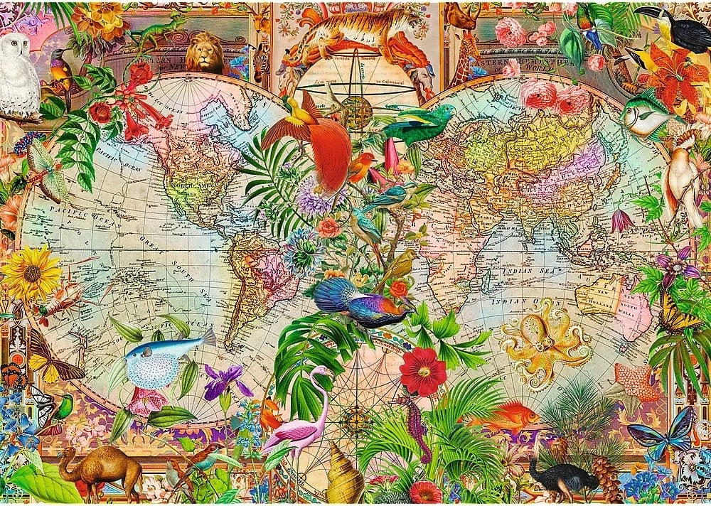 Puzzle Trefl 1000 pjesë Ancient World Map, karton, 68.3x48cm Puzzle Trefl 1000 pjesë Ancient World Map, karton, 68.3x48cm