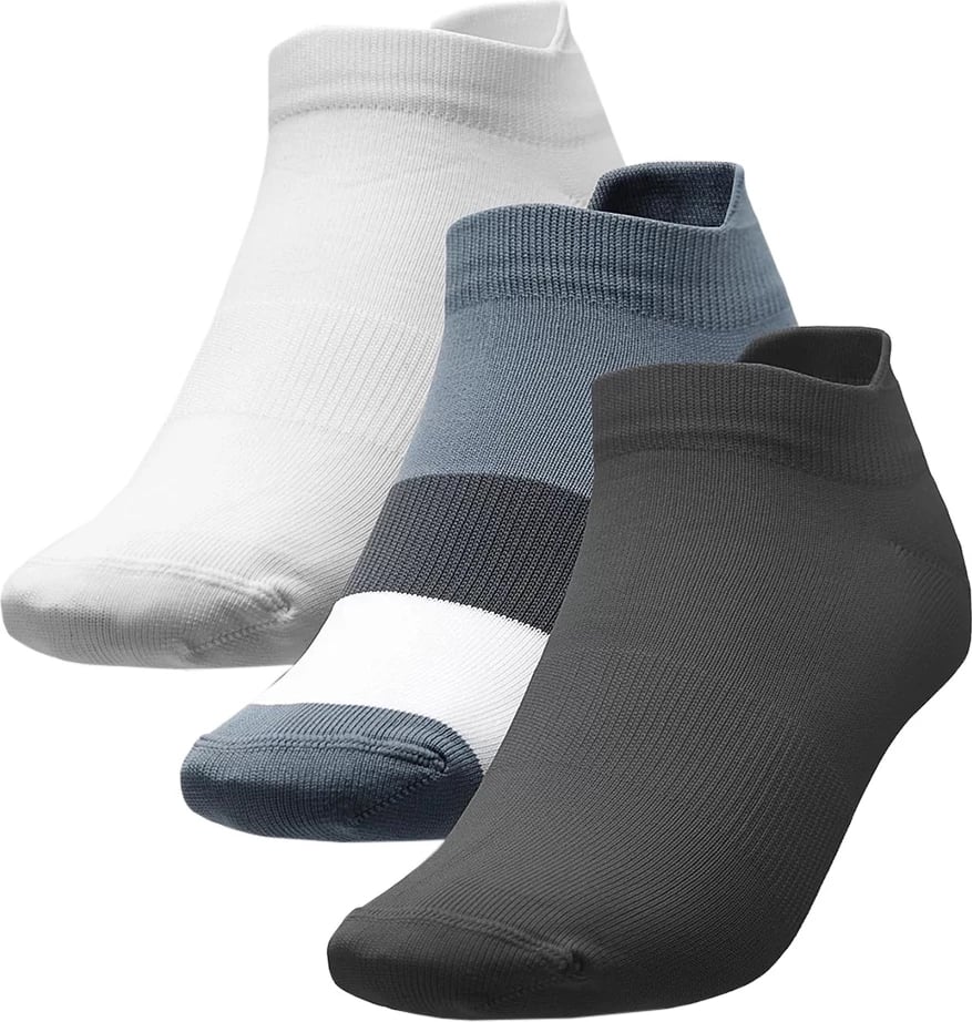 Çorape femra 4F, anthracite denim të bardha