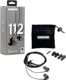 Kufje SHURE SE112-GR me kabllo, in-ear, për thirrje/muzikë, Gri