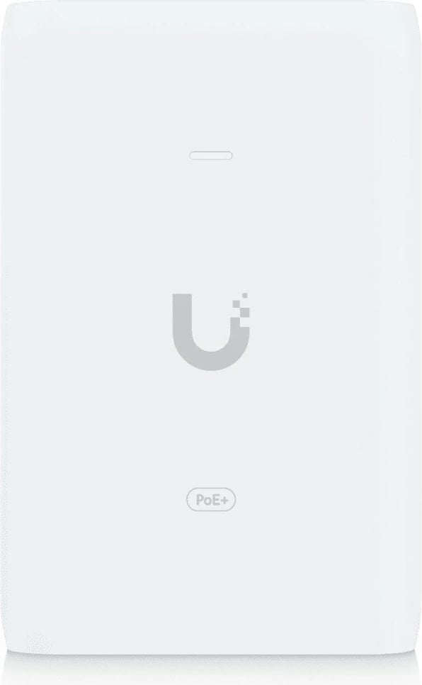 Adapter PoE+ UBIQUITI U-PoE+, 30W, 2x Gigabit LAN, i bardhë