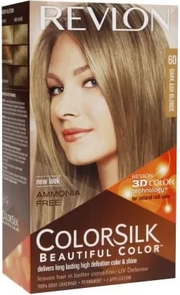 Ngjyrë për flokë Revlon Colorsilk Ammonia Free 60 Dark Ash Blonde