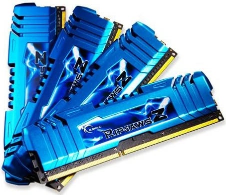 RAM Memorje G.SKILL RipjawsZ F3-2400C11Q-32GZM, 32GB (4x8GB), DDR3, 2400MHz, Blu