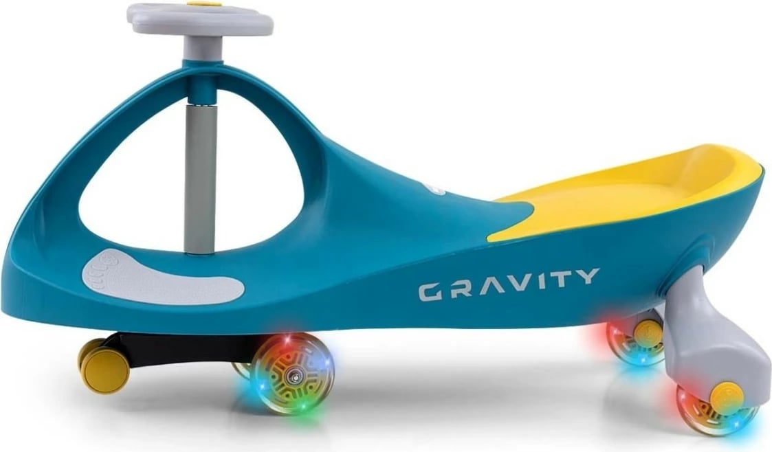 Lodër ride-on Milly Mally Gravity Gaiter, 4 rrota, Gjelbër/Verdhë