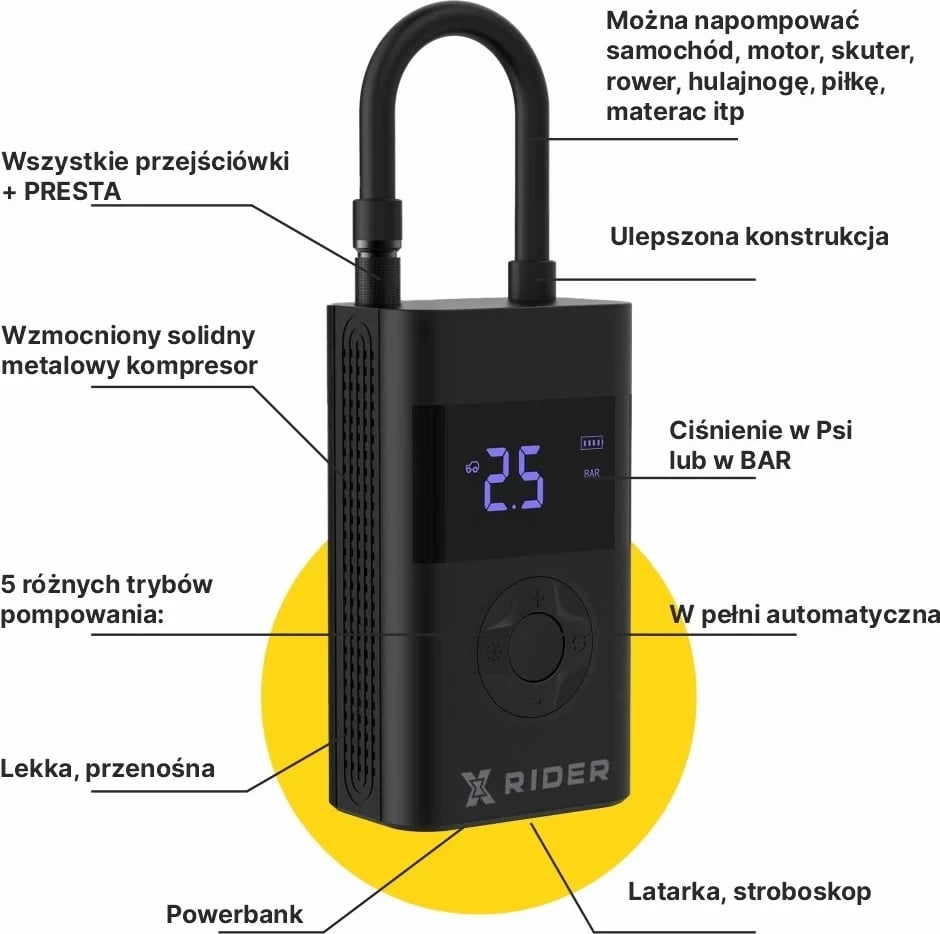 Pomë elektrike Manta Multimedia PRESTA, e zezë