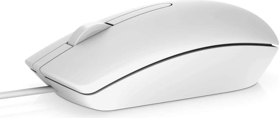 Maus, Dell, MS116 570-AAIP, 1000 dpi, USB Type-A, me kabëll, i dyanshëm, i bardhë