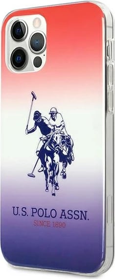 Mbështjellës U.S. Polo Assn. USHCP12MPCDGBR për iPhone 12/12 Pro 6.1", Gradient, Blu/Kuq