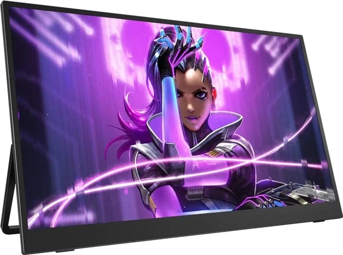 Monitor portativ Uperfect UGame J5 M173J15, 17.3", 4K UHD, 60Hz, IPS, me altoparlantë, i zi