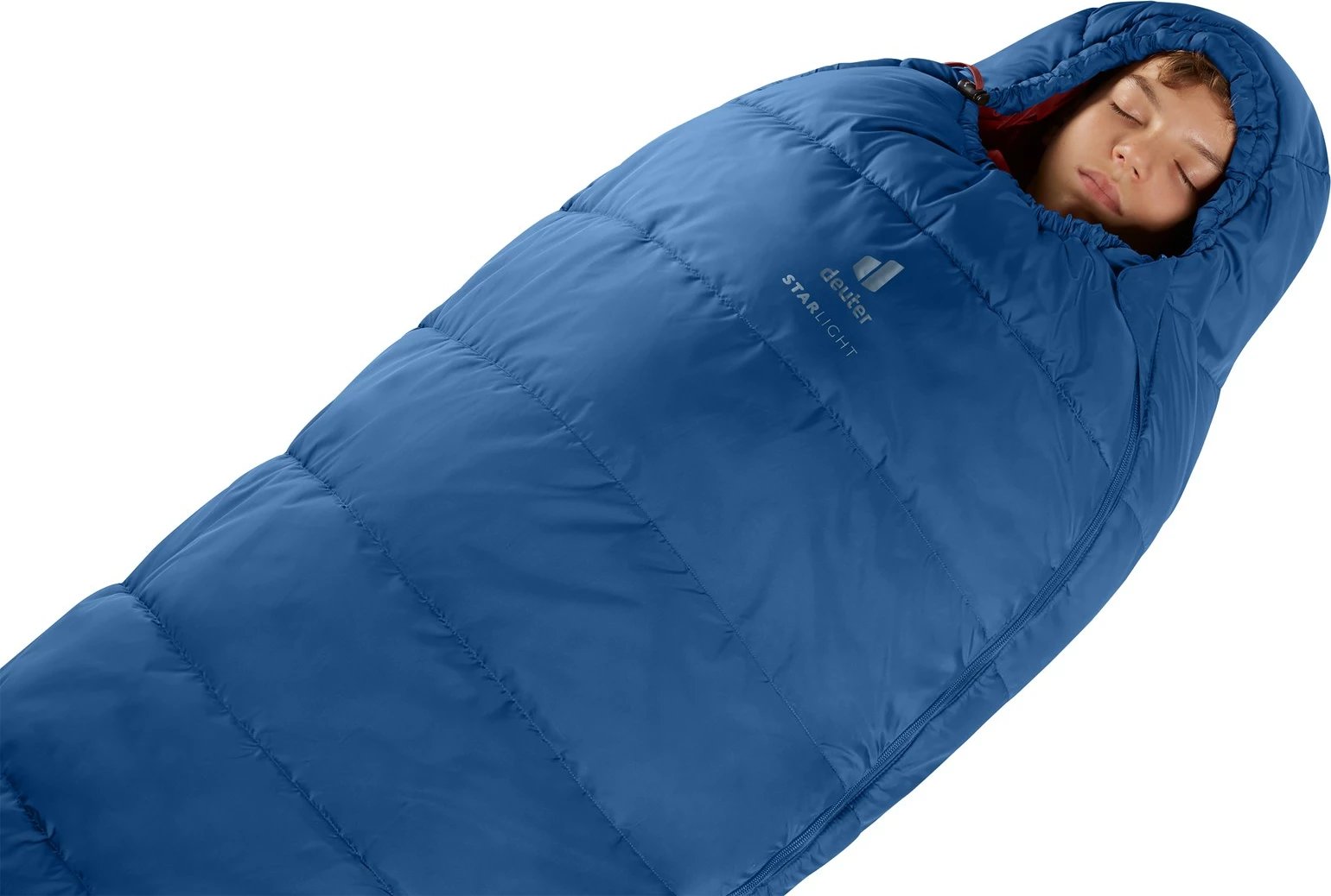 Thes gjumi Deuter Starlight për fëmijë, 130-170 cm, nightblue/redwood
