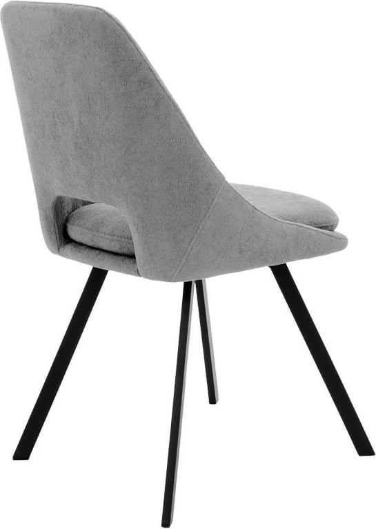 Karrige Initiate, material teddy, këmbë metalike të zeza, 48x57x85cm (2 copë)