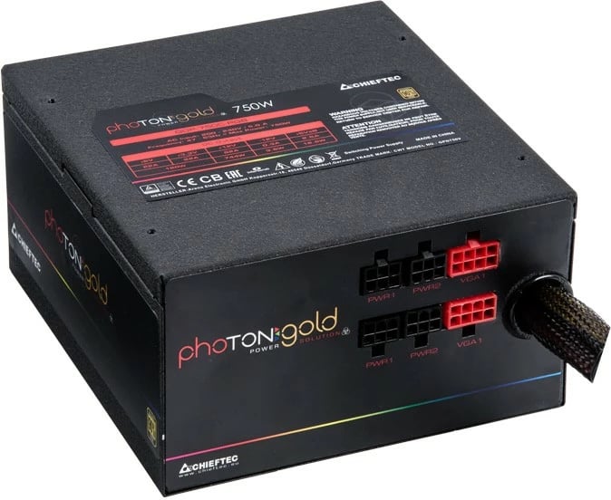 Furnizues energjie Chieftec Photon GOLD 750W, semi-modular, RGB, i zi