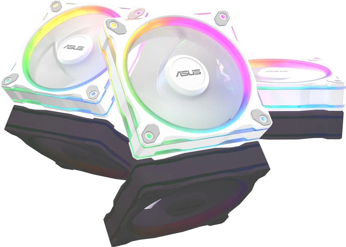 Set ventilatorë për kasë ASUS Prime MR120 Fan ARGB Reverse, 12 cm, 3 copë, Bardhë Set ventilatorë për kasë ASUS Prime MR120 Fan ARGB Reverse, 12 cm, 3 copë, Bardhë