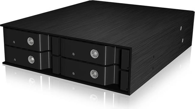 Kasë ICY BOX IB-2240SSK, 4x2.5" SATA/SAS, Hot-swap, Alumini, e zezë