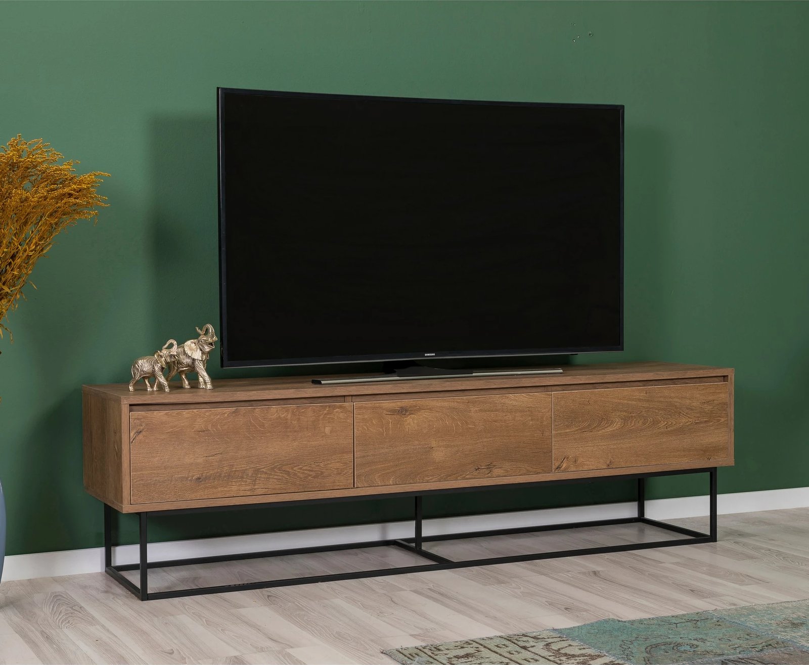 Set mobiljesh për dhomë dite, Skye Decor, Laxus Takım 21, ngjyrë arrë dhe e zezë Set mobiljesh për dhomë dite, Skye Decor, Laxus Takım 21, ngjyrë arrë dhe e zezë