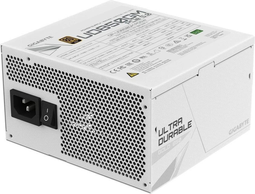 Kasë energjie Gigabyte GP-UD850GM PG5W, 850W, 80 PLUS Gold, modulare, Bardhë