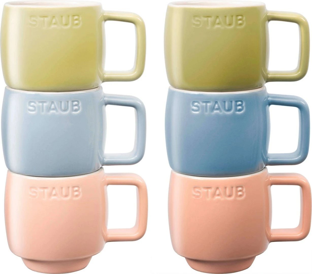 Set filxhanë qeramike STAUB, 100 ml, shumëngjyrëshe, 6 copë