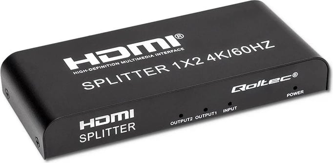 Splitter HDMI aktiv Qoltec 51797, 2 x HDMI, 4K x 2K, 60Hz, i zi