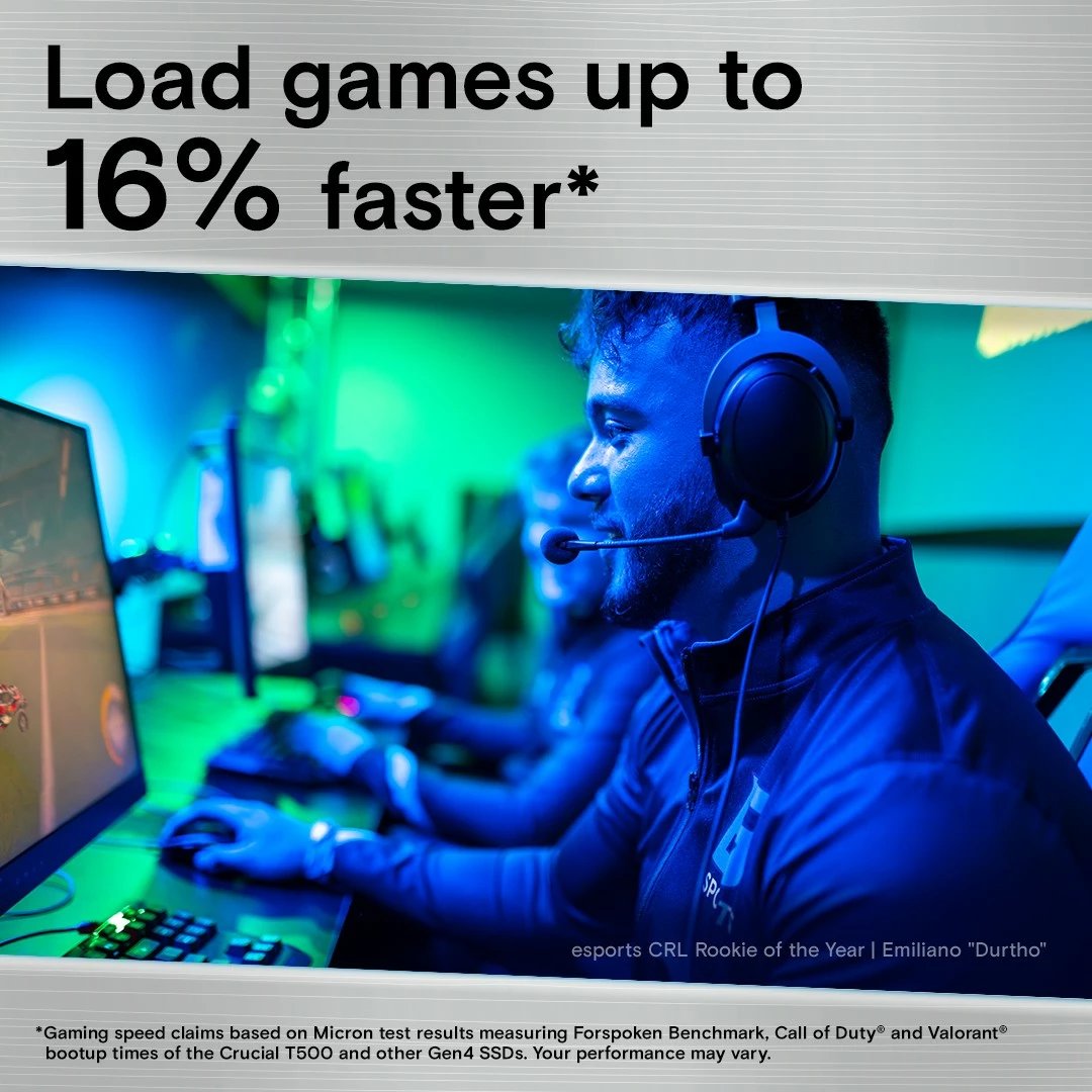 SSD Crucial T500, 2 TB, M.2