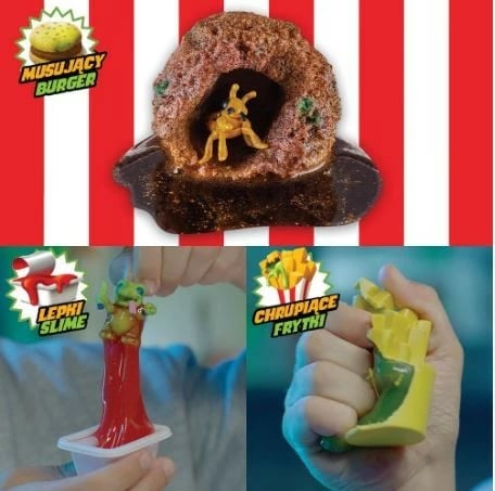 Set figurash Terror Fried Cobi Disgusting Box, 5 copë