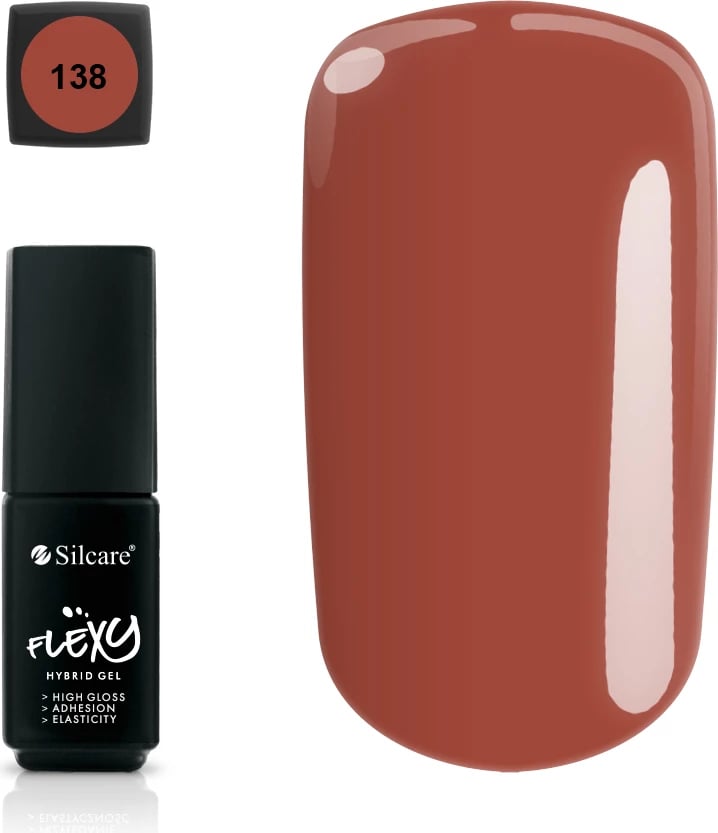 Llak për thonj për femra Silcare Flexy Hybrid Gel 138, 4.5g
