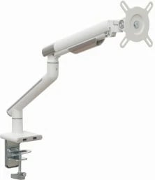 Mbajtëse tavoline për monitor ART RAMM L-19GD, 17-32 inç, 2xUSB 3.0, Alumini, Bardhë