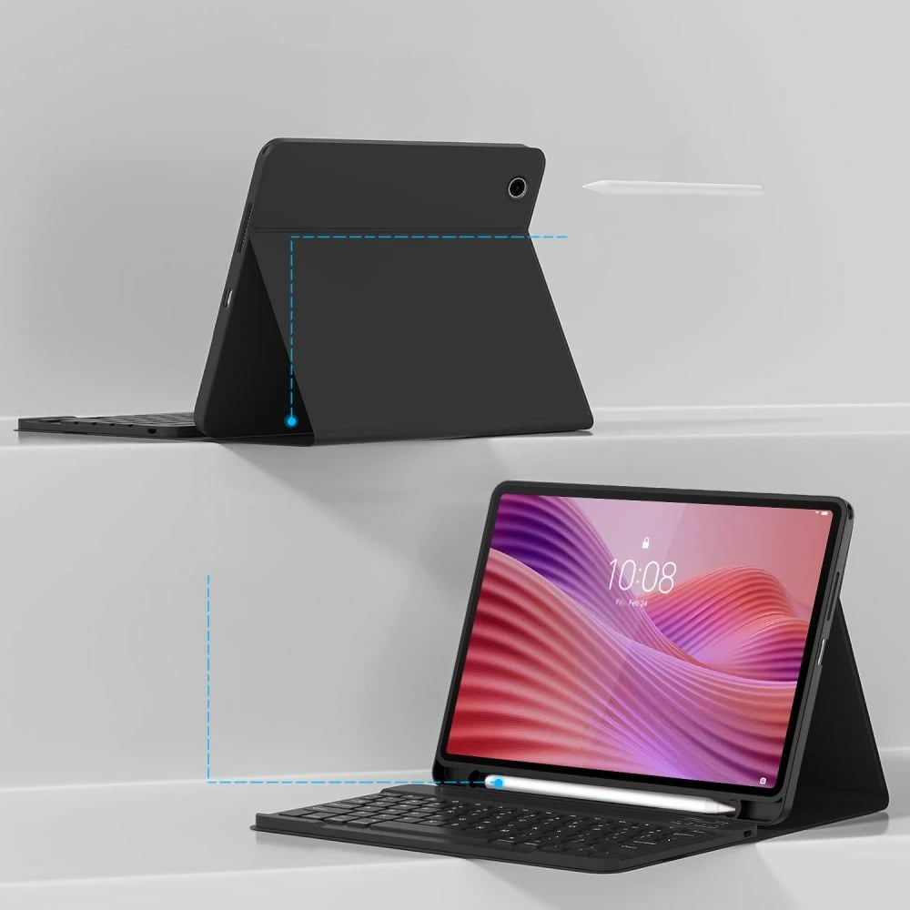 Mbështjellës me tastierë Bluetooth Tech-Protect SC Pen për Lenovo Tab 10.1 TB-311, e zezë