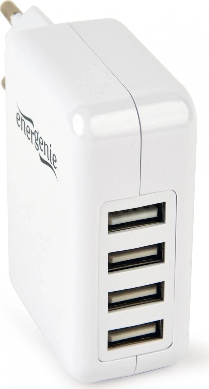 Karikues Gembird me 4 porta USB 3.1, bardhë
