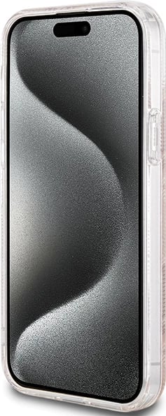Mbështjellës Guess IML GCube MagSafe për iPhone 15 Plus / 14 Plus, Kafe