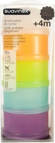 Dozator për qumësht pluhur Suavinex unisex multicolor 4 ndarje