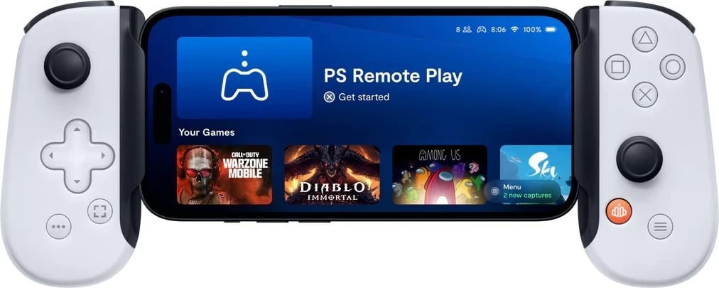 Gamepad Backbone BB-51-P-WS për Android, USB Type-C, i bardhë
