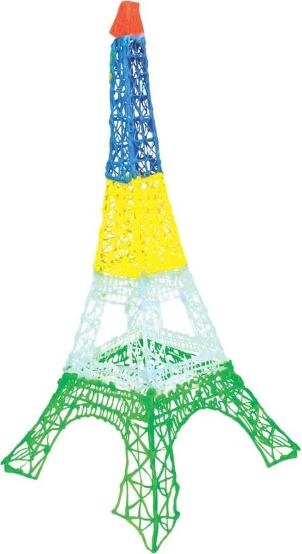 Filament 3D 3Doodler Start Eco Plastic, Fire and Ice Mixed Bag 250, Portokalli, Turquoise, Bardhë, Verdhë