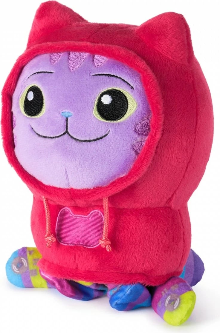 Lodër pelushi Gabby's Dollhouse Spin Master Daniel James DJ Catnip, 25 cm, shumëngjyrëshe