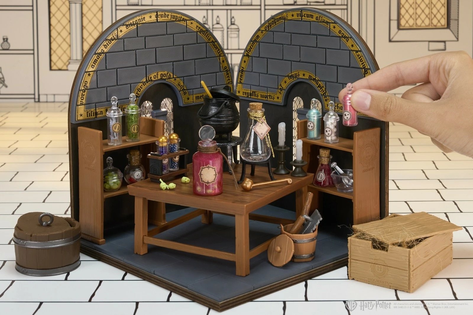 Set miniaturë Harry Potter MGA Miniverse Make It Mini, 100+ pjesë, plastikë