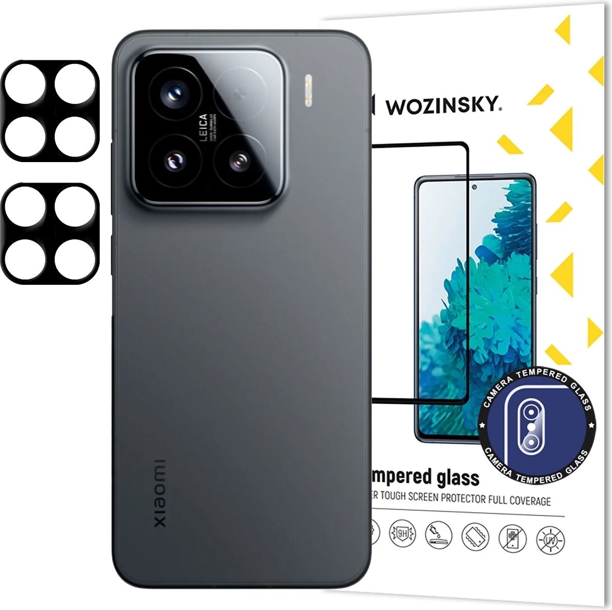 Xham mbrojtës kamerë Wozinsky për Xiaomi Redmi Note 14 Pro 5G, 2 copë, transparent