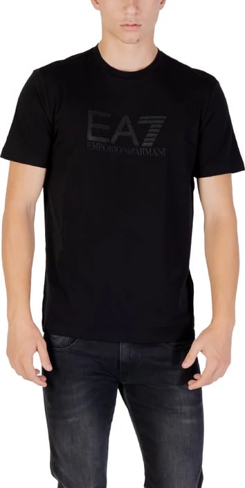 Maicë Ea7 për meshkuj, e zezë