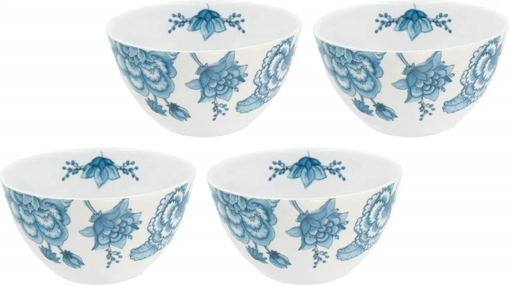 Set i 4 tasave Rose&Tulipani ONIRIA, 15 cm, Blu