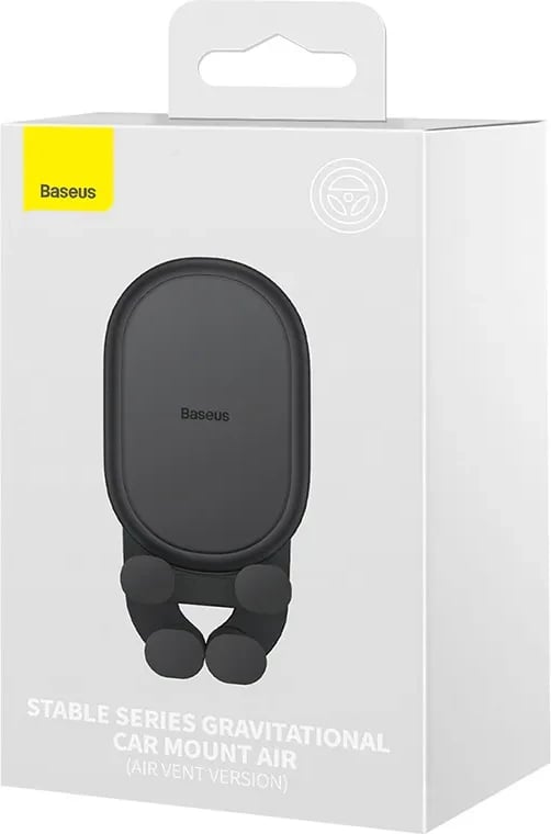 Mbështjellës telefoni për veturë Baseus Stable Series, SUWX020001, për grilë ajri, i zi