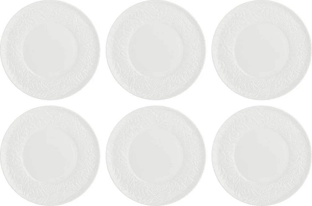 Set pjatash sallate LA PORCELLANA BIANCA Bosco, 21.5 cm, të bardha