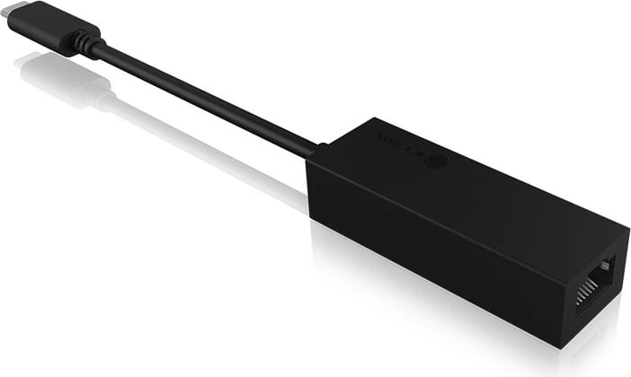 Adapter USB Type-C në Ethernet ICY BOX IB-LAN100-C3, 1000 Mbit/s, i zi