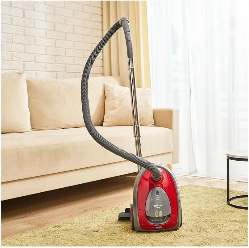 Fshesë me korrent Zelmer ZZVC261 Tadek, 2.5L, 800W, e kuqe-gri