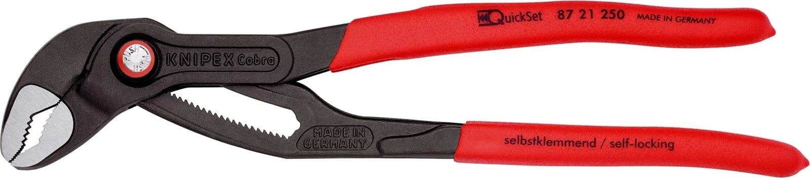 Knipex 87 21 250 kthetra, dorezë plastike, 250 mm, e kuqe