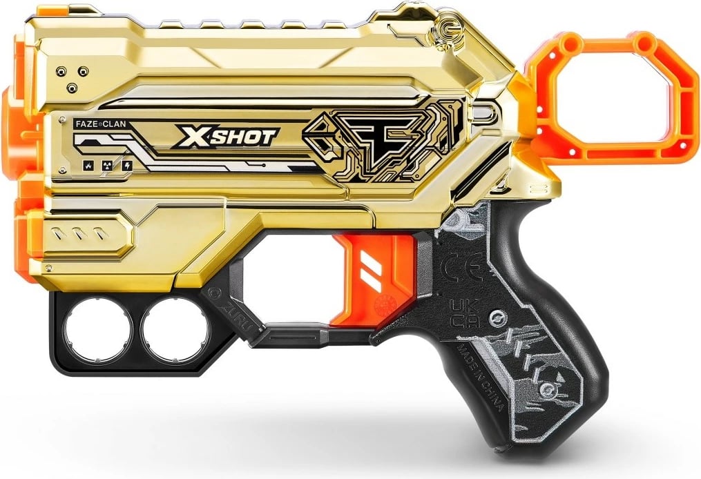 Lodër blaster ZURU X-Shot Skins Menace Faze Launcher, 4 shigjeta, Mix
