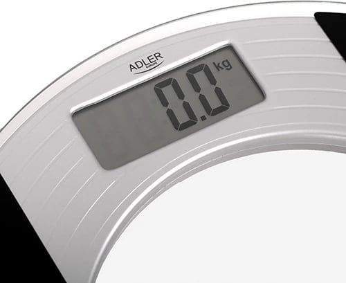 Peshore banjoje elektronike, Adler, AD 8122, kapacitet 150 kg, saktësi 100 g, platformë xham i temperuar 6 mm, ekran LCD