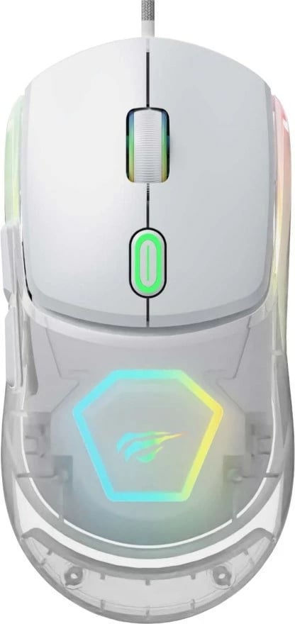 Maus gaming Havit MS965SE, RGB, i bardhë