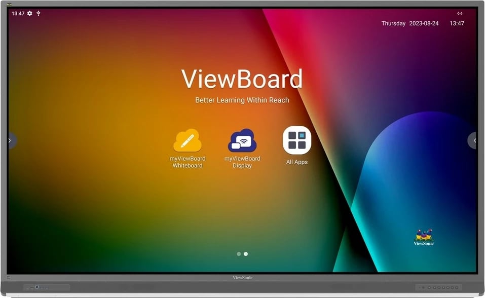 Ekran interaktiv Viewsonic IFP8652-2F, 86 inç, 4K Ultra HD, Touchscreen, 32GB, gri
