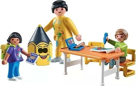 Set lodrash Playmobil 71965 First Day of School, 24 pjesë