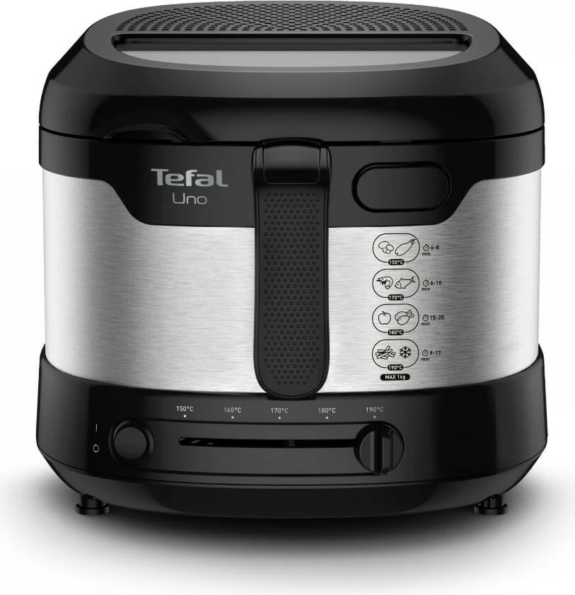 Friterë Tefal Uno M FF215D30, 1.8L, 1600W, inoks/zi