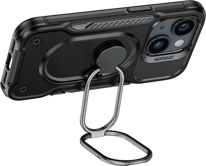 Mbështjellës Joyroom JR-14S3 për iPhone 14 Plus, i zi, me mbajtëse